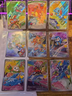 Pokemon 2026 First Partner Illustration Collection Series 1 Promo Set (9 Cards) - Image 1