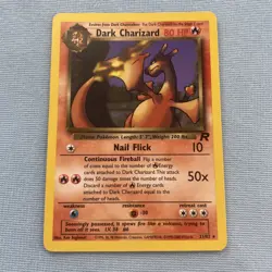 Dark Charizard 21/82 Team Rocket Rare Pokemon Card 1999 TCG Vintage MP - Image 1