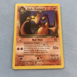 Dark Charizard 21/82 Team Rocket Rare Pokemon Card 1999 TCG Vintage MP - Image 2