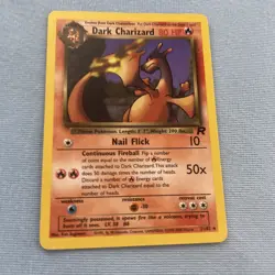 Dark Charizard 21/82 Team Rocket Rare Pokemon Card 1999 TCG Vintage MP - Image 3