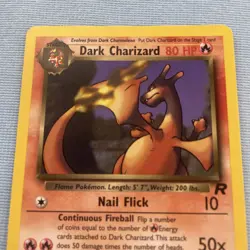 Dark Charizard 21/82 Team Rocket Rare Pokemon Card 1999 TCG Vintage MP - Image 5