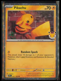 Pikachu (Pokemon Day 2026) 051/162 Miscellaneous Cards & Products MCAP Holo NM - Image 1