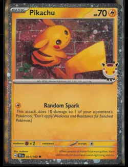 Pikachu (Pokemon Day 2026) 051/162 Miscellaneous Cards & Products MCAP Holo NM - Image 1