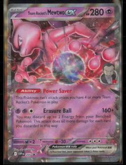 Team Rocket's Mewtwo ex SVP 205 Pokemon SV: Scarlet & Violet Promo Cards SVP NM - Image 1