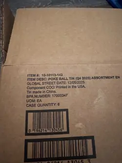 Poke ball Tins X6 (5 Designs) e25 New And Sealed Pokemon Tcg + card display base - Image 2