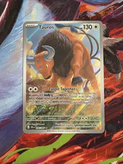 Tauros Chaos Rising Pokemon Card 096/086 Illustration Rare Near Mint TCG - Image 1