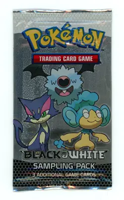 Pokemon Card - Black & White - Sampling Pack - 3 Cards - Factory Sealed - Image 1