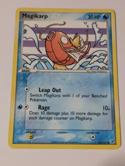 Pokemon Magikarp 64/107 ex Deoxys Common Pokemon Card LP - Image 1