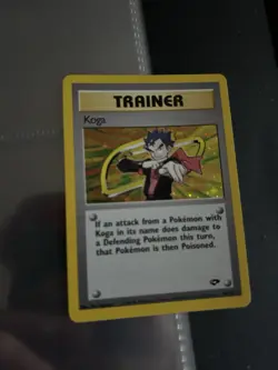 Pokemon TCG Koga Trainer Gym Challenge Holo Card 19/132 Rare - Image 1