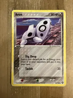 Aron 42/108 ex Power Keepers HP Pokemon Card - Image 1