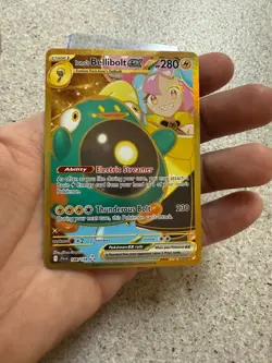 Pokemon TCG Ionos Bellibolt EX Gold Hyper Rare Card 188/159 Journey Together NM - Image 2