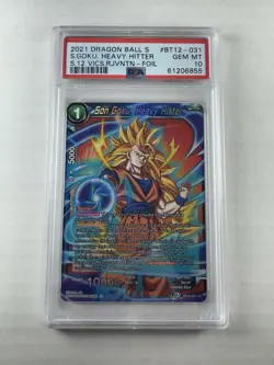Dragon Ball Super Card Game Son Goku, Heavy Hitter B12-031 PSA 10 - Image 1