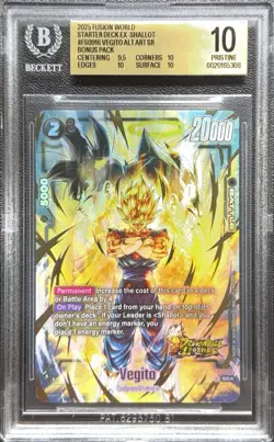 DRAGON BALL SUPER CARD GAME FUSION WORLD STARTER DECK EX SHALLOT VEGITO BGS 10 - Image 1