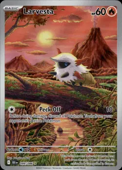 Pokemon TCG - Larvesta 099/086 - Illustration Black Bolt - Card #099 - Image 1