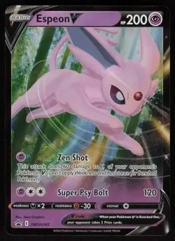 Espeon V SWSH201: Sword & Shield Promo Cards Pokemon TCG Near Mint! - Image 1