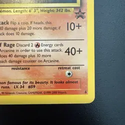 Pokemon Arcanine WOTC Promo 6/53 #6 1999 English 70 HP - Image 5