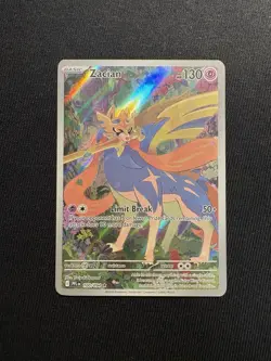 2025 Pokemon Zacian 100/094 Phantasmal Flames Illustration Rare NM - Image 1