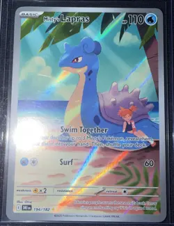 Misty's Lapras 194/182 Illustration Rare SV10: Destined Rivals Pokemon MINT - Image 1