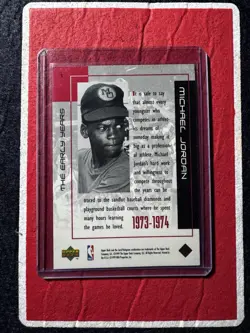 MICHAEL JORDAN 1999 Upper Deck MJ Career Collection *THE EARLY YEARS* #1 - Image 2