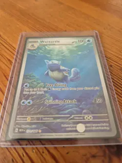 Pokemon TCG Wartortle Scarlet & Violet-151 171/165 Holo Illustration Rare - Image 2