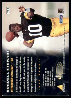 1995 Pinnacle #231 Kordell Stewart Trophy Collection - Image 2
