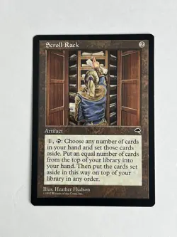 MTG Tempest Scroll Rack - Artifact -Lightly Played xl - Image 1