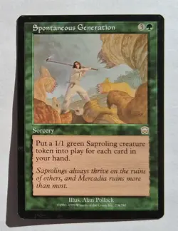Magic MTG - Spontaneous Generation - Mercadian Masques - LP - Image 1