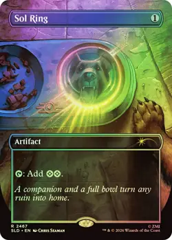 MTG FOIL Sol Ring(Fallout) Borderless - Secret Lair Drop #2467 - Image 1