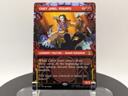 MTG Casey Jones Vigilante Borderless NON-FOIL #0235 TMNT Rare NEAR MINT NM - Image 1