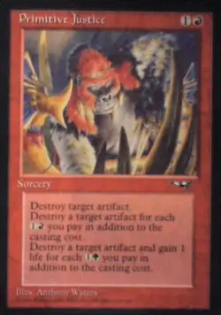 Primitive Justice - Alliances: #77, Magic: The Gathering Nm R125 - Image 1