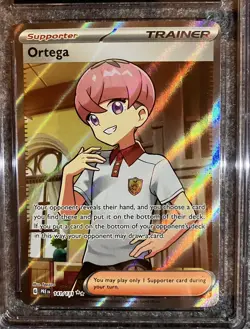 Pokemon TCG Prismatic Evolutions Full Art Ortega 141/131 Ultra Rare CGC9.5 - Image 3