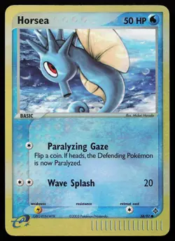 Horsea 58/97 Reverse Holo Common Dragon Pokemon Card - Image 1