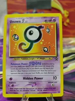 Pokemon TCG Unown Black Star Promo Card #38 LP Condition Vintage Heat! - Image 1