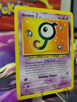 Pokemon TCG Unown Black Star Promo Card #38 LP Condition Vintage Heat! - Image 3