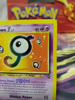 Pokemon TCG Unown Black Star Promo Card #38 LP Condition Vintage Heat! - Image 4