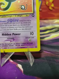 Pokemon TCG Unown Black Star Promo Card #38 LP Condition Vintage Heat! - Image 5