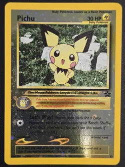 Pokemon TCG WOTC Black Star Promo Pichu Reverse Holo card #35 - NM - Image 1