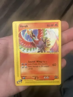 Pokemon TCG Ho-Oh Card Black Star Promo, Regular Card 52/53 WOTC - Image 1