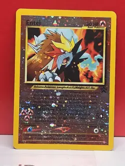 Entei Black Star Promo #34 Holo Rare Reverse Holo Pokemon Card - DOUBLE SWIRL - Image 3