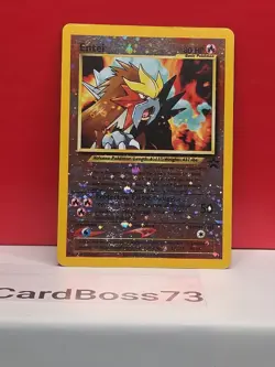 Entei Black Star Promo #34 Holo Rare Reverse Holo Pokemon Card - DOUBLE SWIRL - Image 4