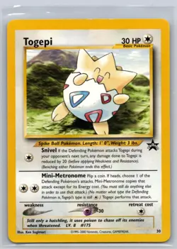 Togepi 30 Promo Wizards Black Star Promos Pokemon Lightly Played - Image 1