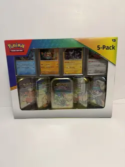 Pokemon TCG 2023 Paldea Friends Mini Tin 5 Pack Costco Exclusive - Image 2