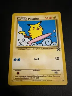 Pokemon Pikachu TCG Black Star Promo Surfing Non-Holo Card No.28 - Image 1