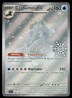 Pokemon TCG 2025 Advent Calendar Promo #149/142 Crabominable NM - Image 1