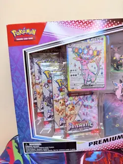 Pokemon TCG Prismatic Evolutions Premium Figure Collection Sealed New - Image 2