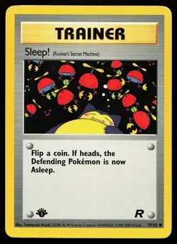Sleep! 79/82 1st Edition Common Team Rocket Pokemon Card - Image 1