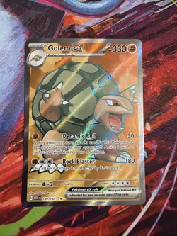2023 POKEMON SCARLET & VIOLET 151 ULTRA RARE HOLO GOLEM EX #189 - Image 1