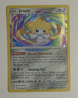 Jirachi 119/185 Amazing Rare Vivid Voltage Pokemon Holo Near Mint - Image 1