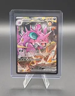 Pokemon TCG: Team Rocket's Nidoking ex - 233/182 - SV10: Destined Rivals (DRI) - Image 1