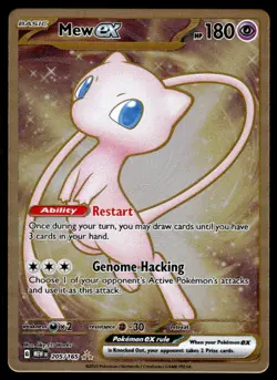 Pokemon TCG SV: 151 Promos #205/165 Mew ex (Metal) NM - Image 1